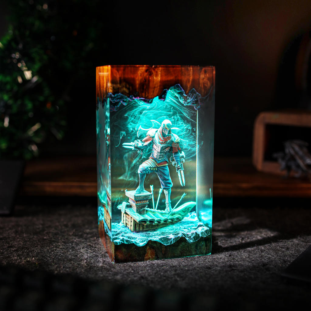 Zed League of Legends Lamp 5 Zed resin lamp