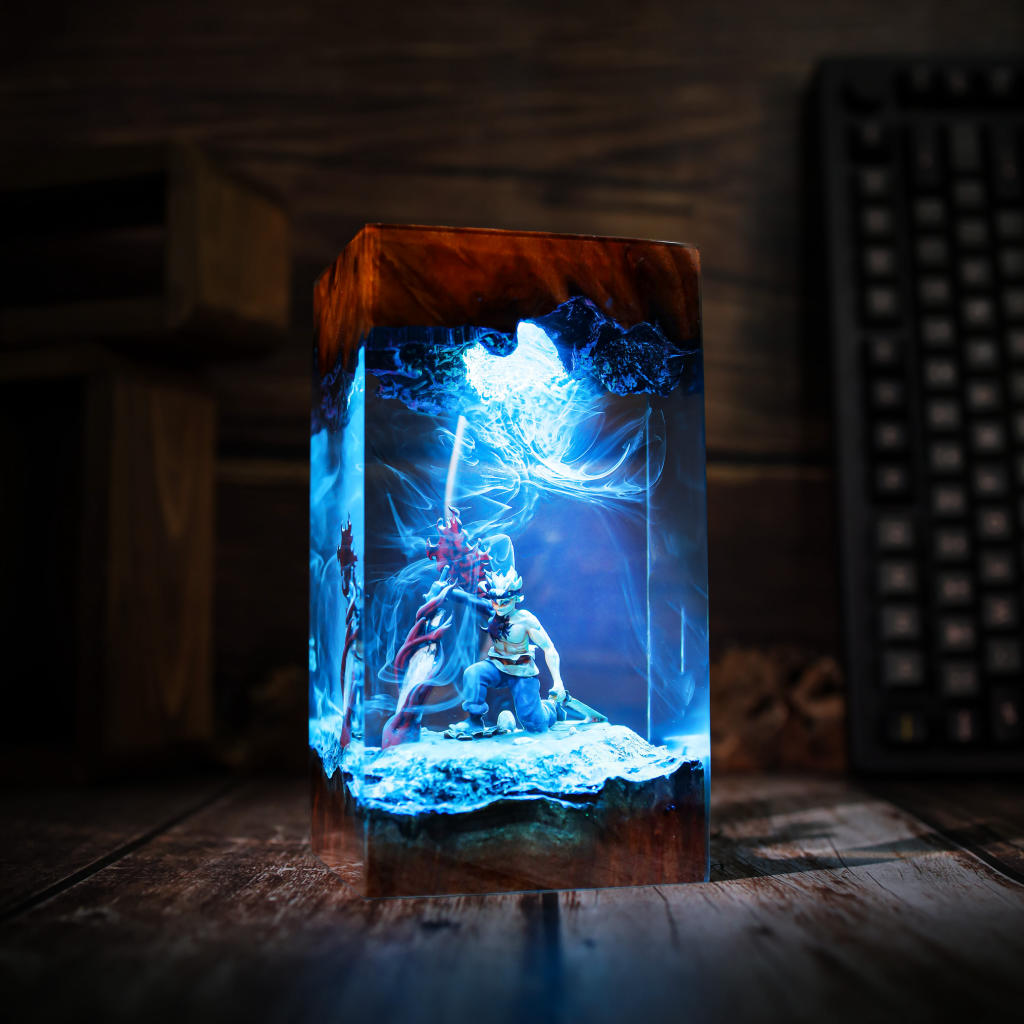 Dark Clover Power Wielder Lamp 5 anime hero resin lamp