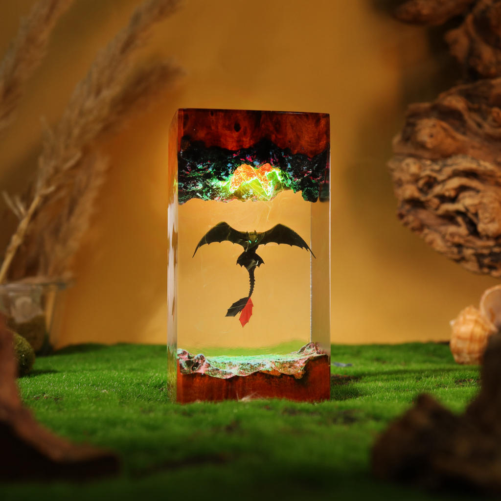 How to Train Your Dragon Splatter Toothless Lamp 7 Flying Night Fury LED Lamp