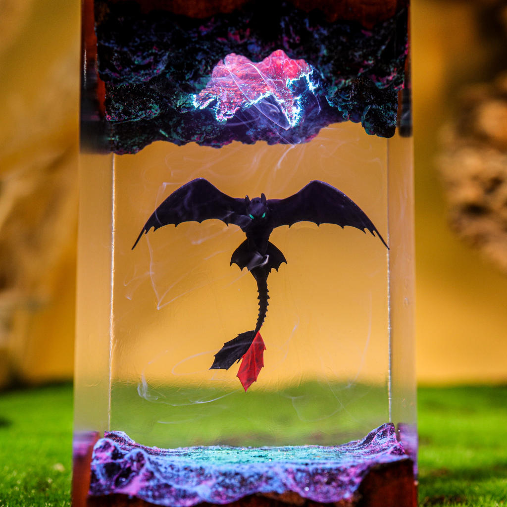 How to Train Your Dragon Splatter Toothless Lamp 2 How to Train Your Dragon Splatter Toothless Lamp