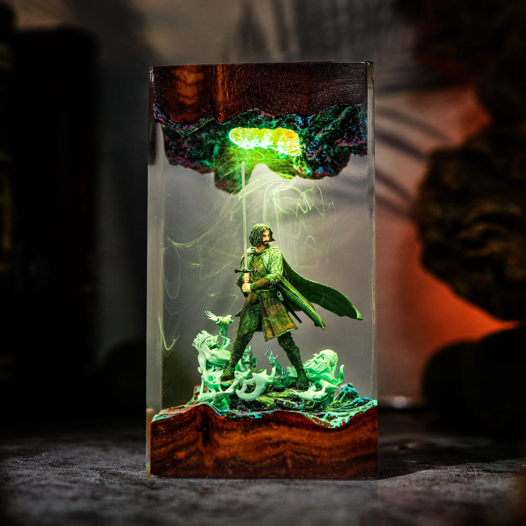 King Aragorn Lord of The Rings Lamp 5 LOTR LED night light