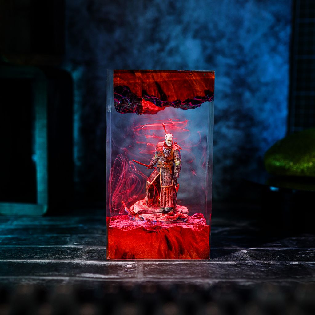 Geralt of Rivia Witcher Lamp 9 Geralt of Rivia Witcher 3D Lamp