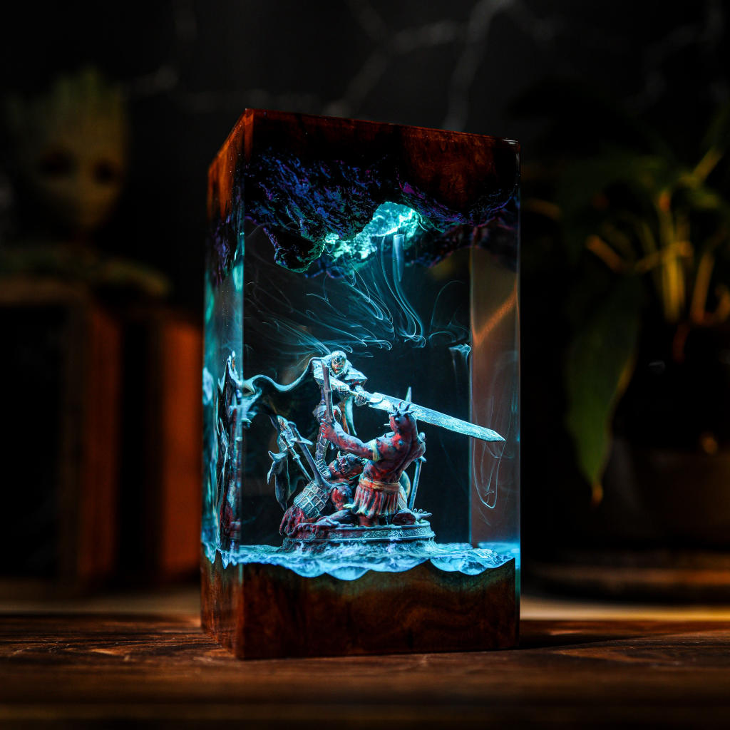 Guts Berserk Night Light 7 Guts anime resin lamp