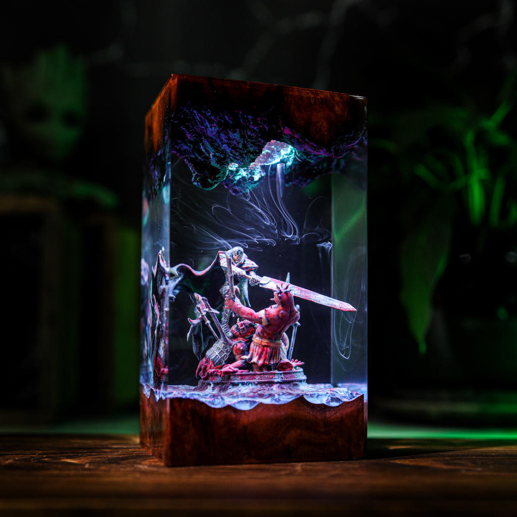Guts Berserk Night Light 6 Guts anime resin lamp