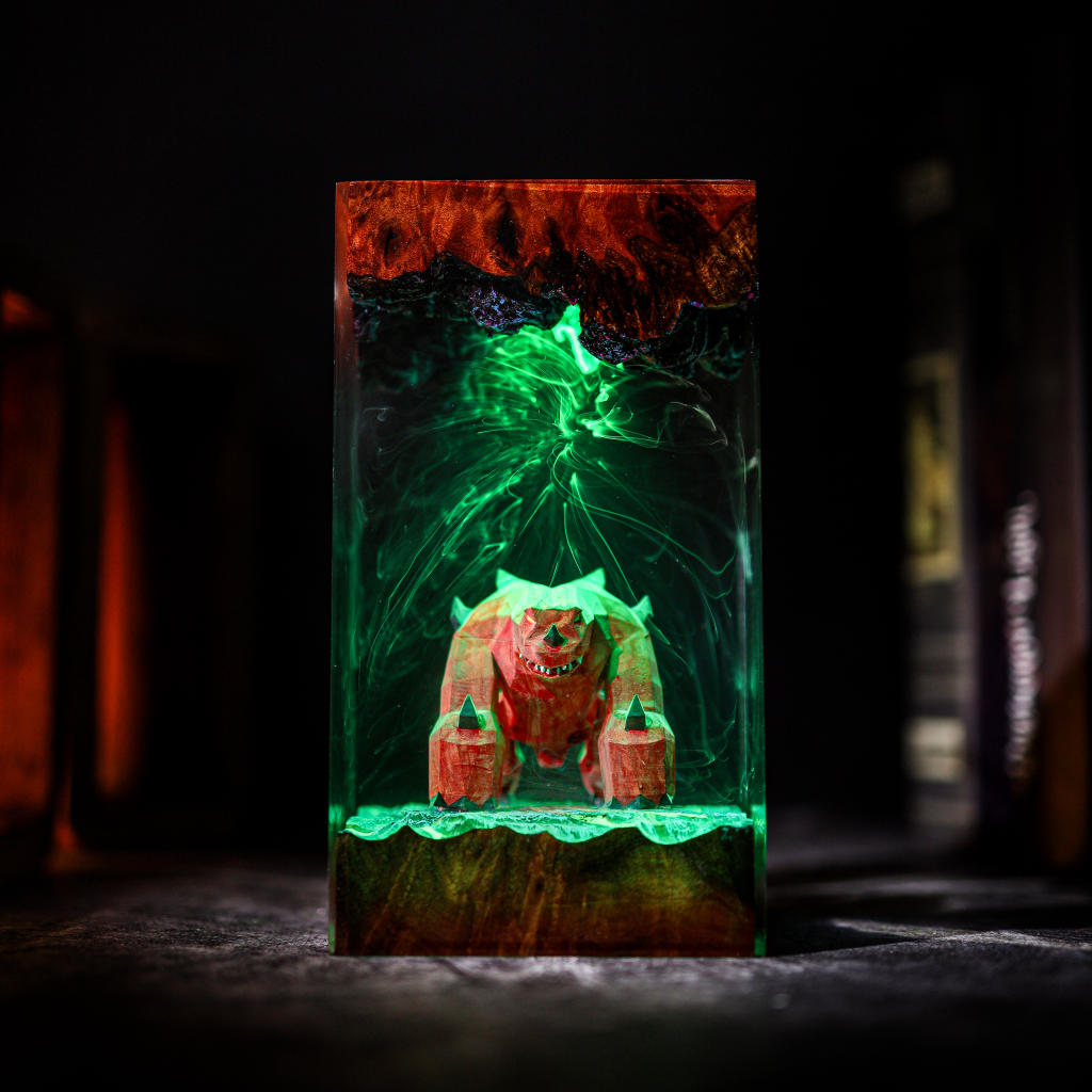 TzTok-Jad Old School RuneScape Lamp 4 Old School RuneScape TzTok-Jad Table Lamp