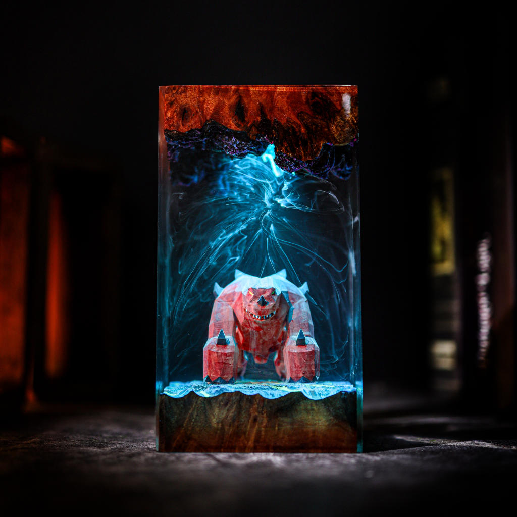 TzTok-Jad Old School RuneScape Lamp 2 TzTok-Jad OSRS Lamp Night Light: