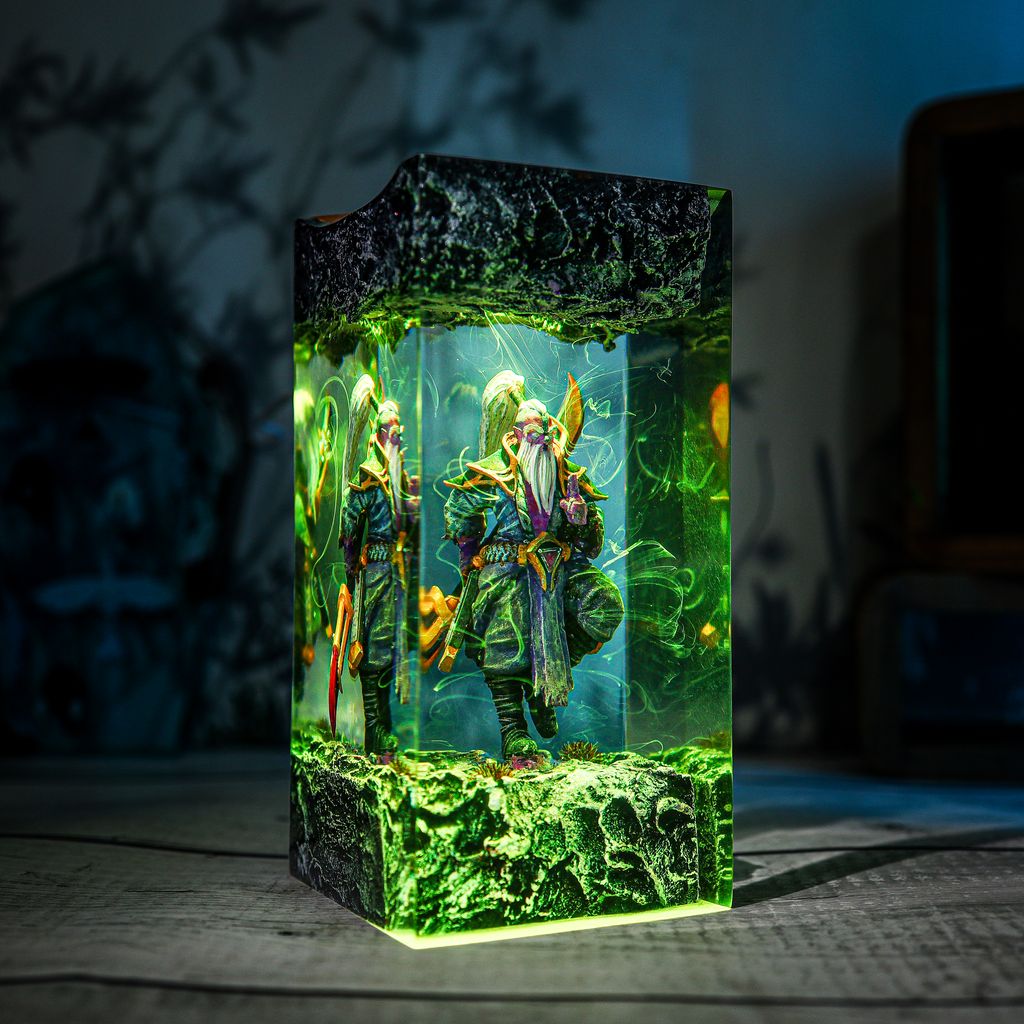 Void Spirit Dota 2 Lamp 6 Void Spirit 3D Optical Illusion Lamp