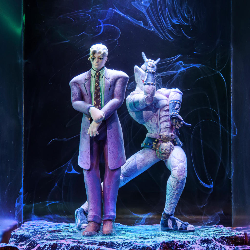 Yoshikage Kira & Killer Queen Jojo's Bizarre Adventure Lamp 2 JoJo aura LED decor