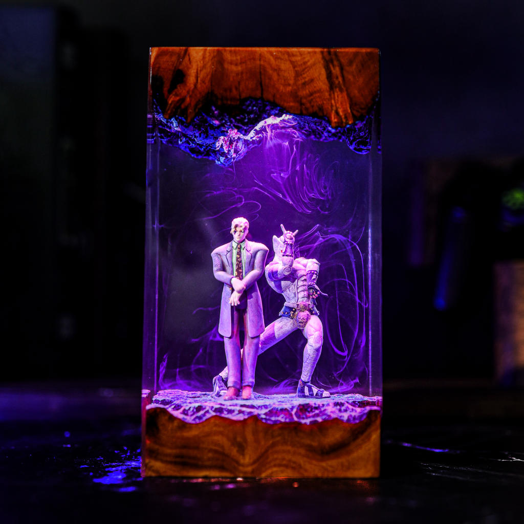 Yoshikage Kira & Killer Queen Jojo's Bizarre Adventure Lamp 5 JoJo villain night lamp