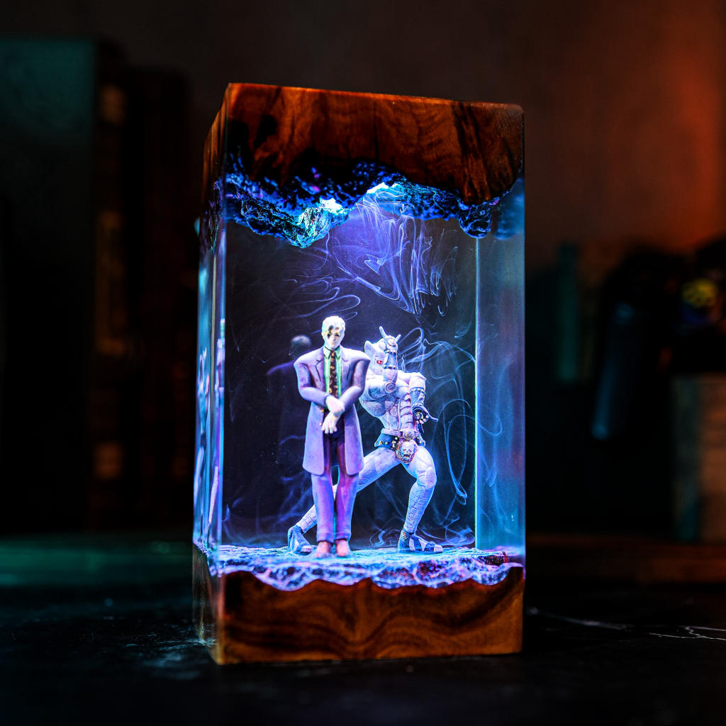 Yoshikage Kira & Killer Queen Jojo's Bizarre Adventure Lamp 3 JoJo LED decor