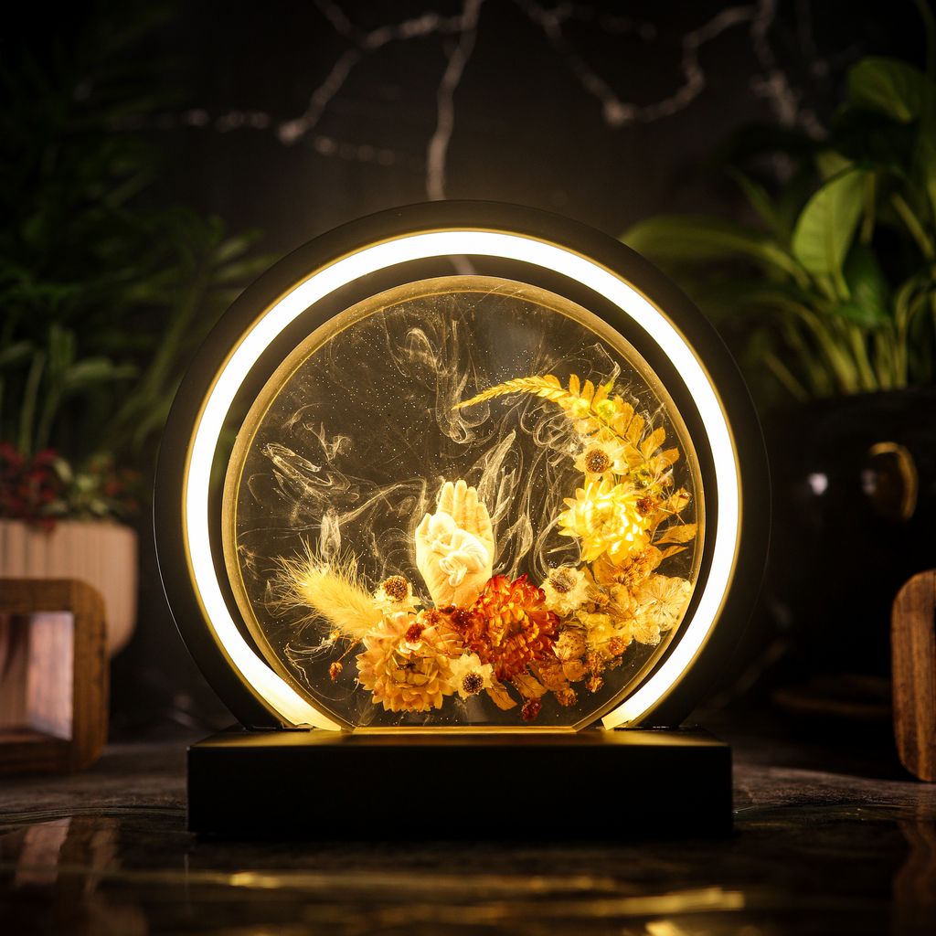 Mother & Baby Eternal Bloom Lamp 2 Mother and Baby Eternal Bloom Epoxy Lamp