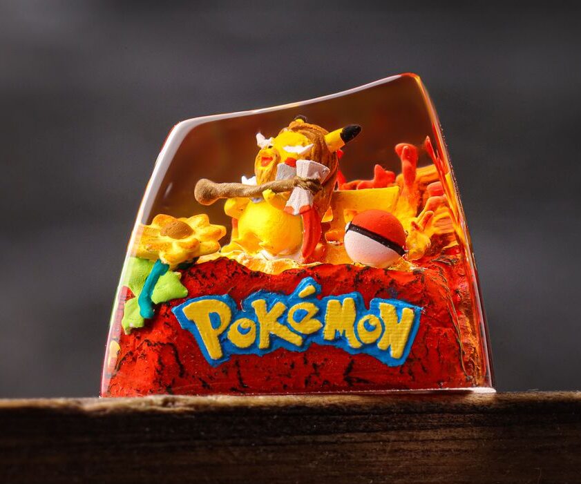 Thor Stormbreaker Pikachu Pokémon Keycap 1 Thor Stormbreaker Pikachu Pokémon Keycap