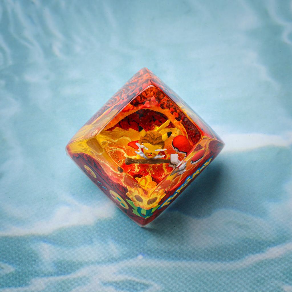 Thor Stormbreaker Pikachu Pokémon Keycap 8 Handmade Pikachu Stormbreaker Pokémon Keyboard Decor