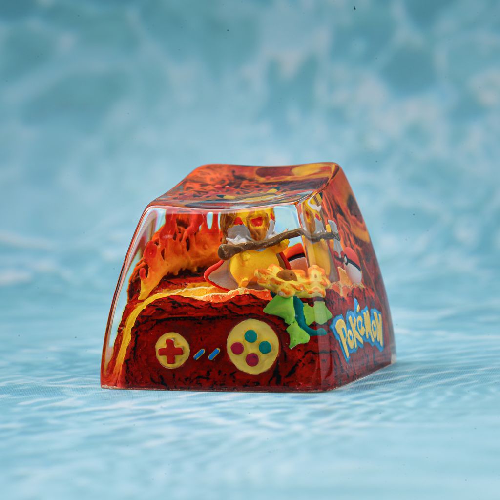 Thor Stormbreaker Pikachu Pokémon Keycap 7 Marvel Thor Pikachu Resin Keycap