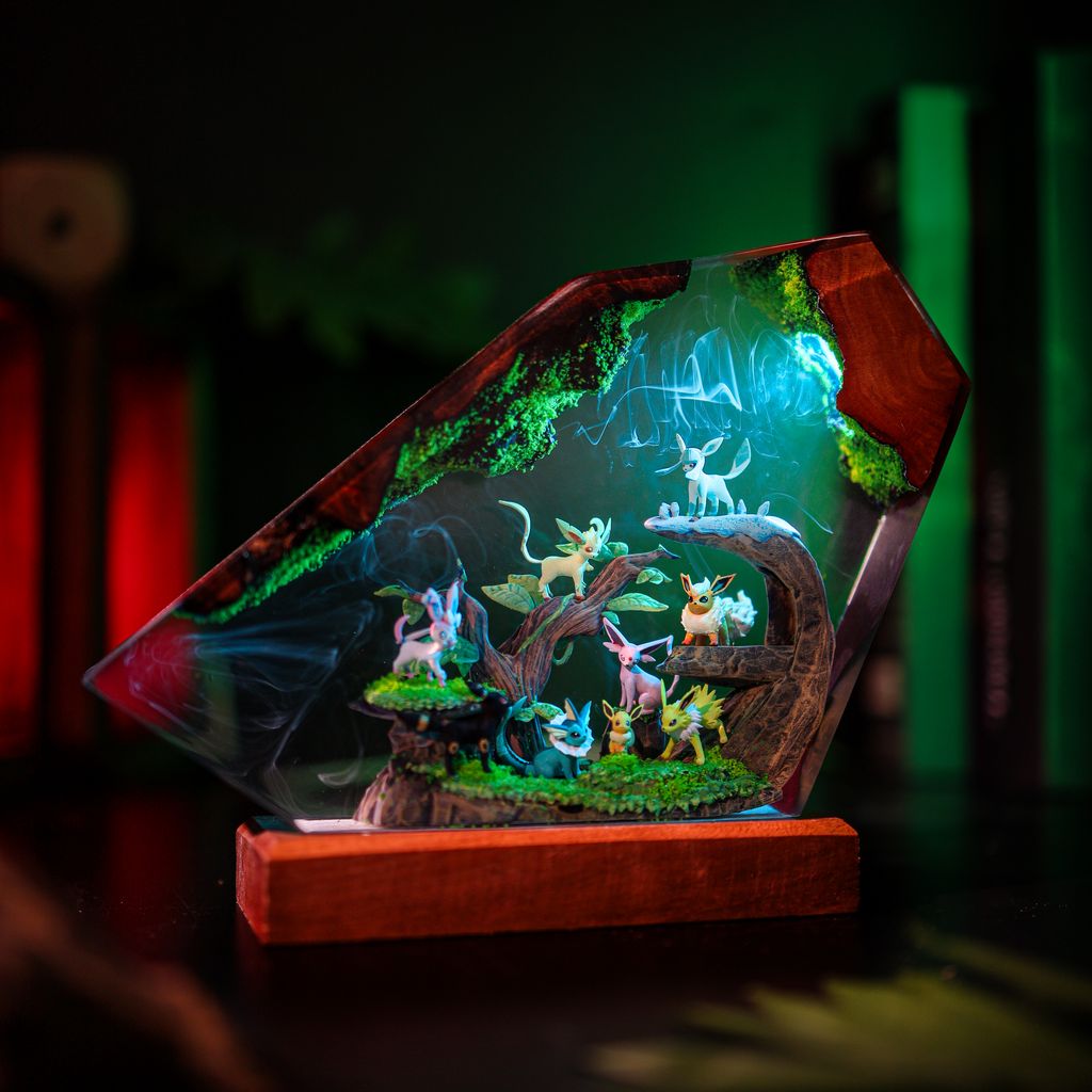 Eevee Evolution Family Pokémon Lamp 2 Eevee Evolution Family Pokémon Night Light