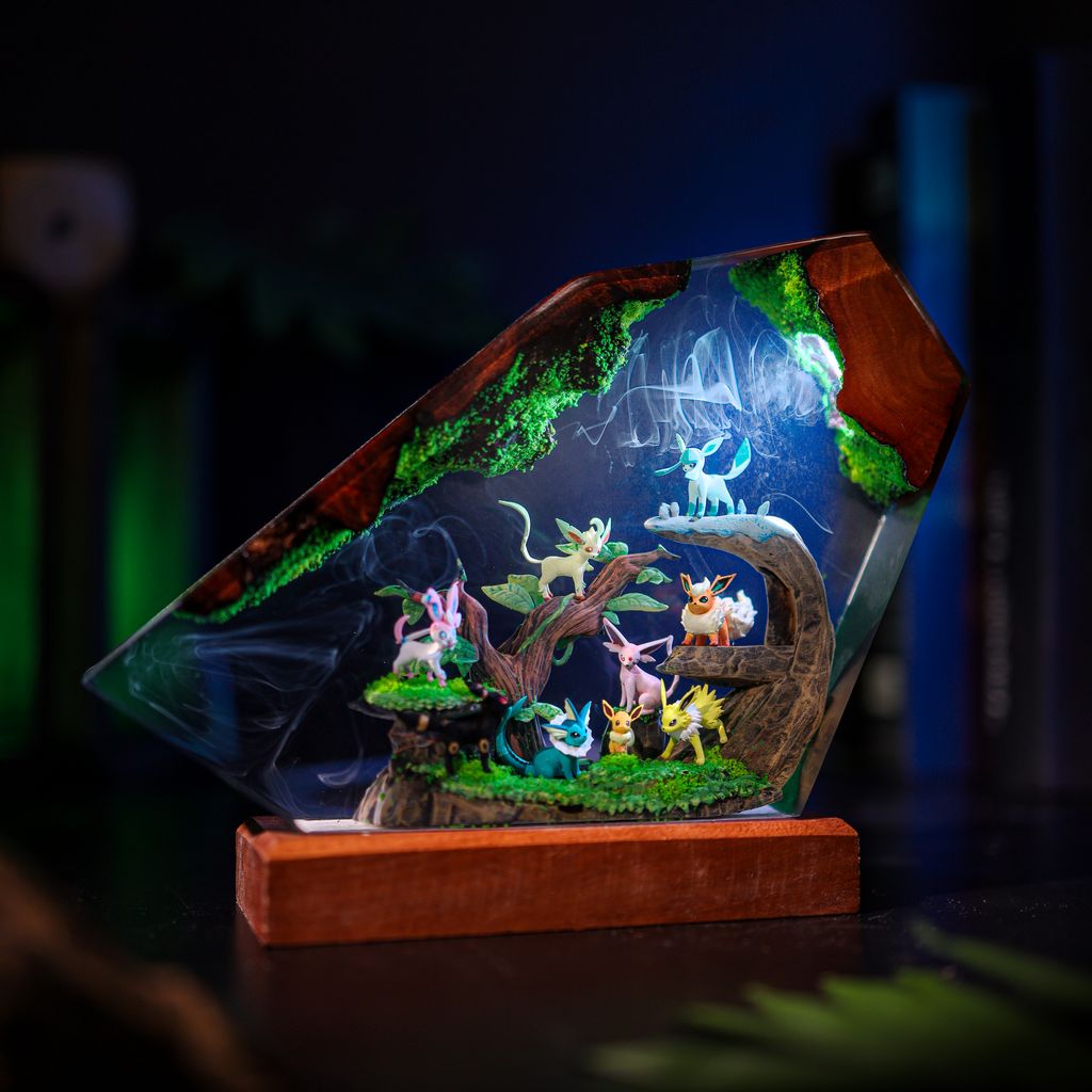 Eevee Evolution Family Pokémon Lamp 4 Eevee Evolution Family Pokémon Table Lamp