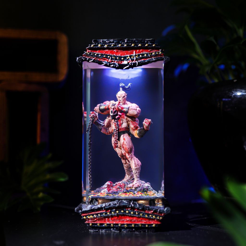 Four-Arm Warrior Gaming Lamp 8 Four-Arm Warrior Handmade Epoxy Light