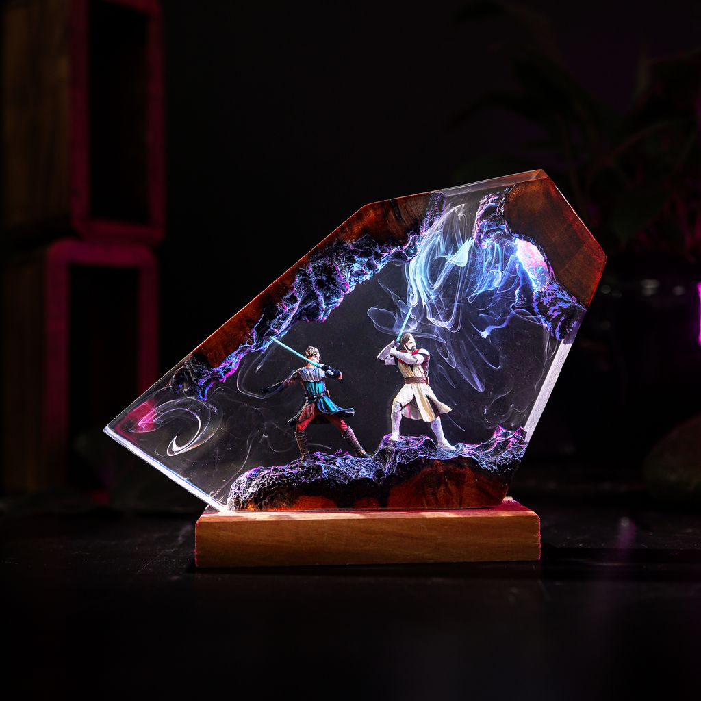 General Kenobi & Anakin Skywalker Star Wars Lamp 5 General Kenobi & Anakin Skywalker Star Wars Night Light