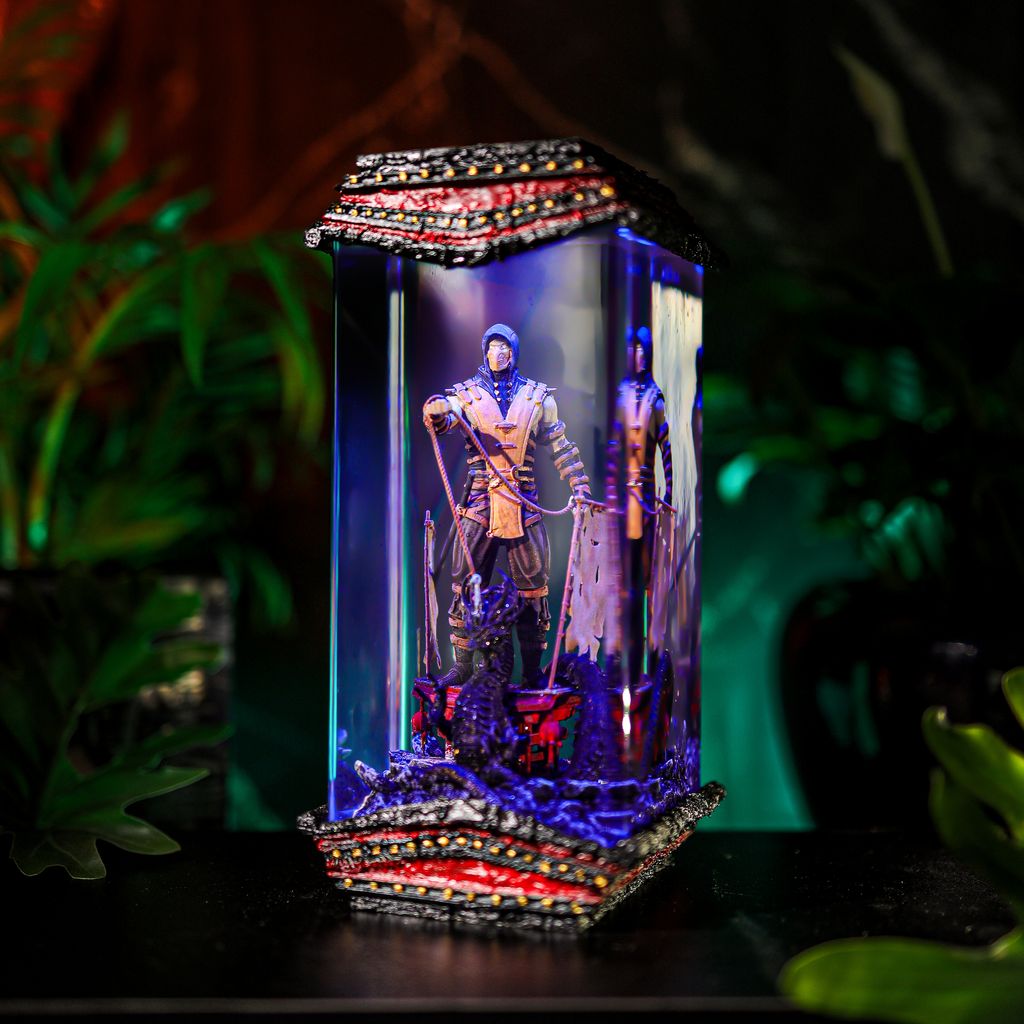 Handmade Hellfire Ninja Gaming Lamp 3 Handmade Hellfire Ninja Night Light