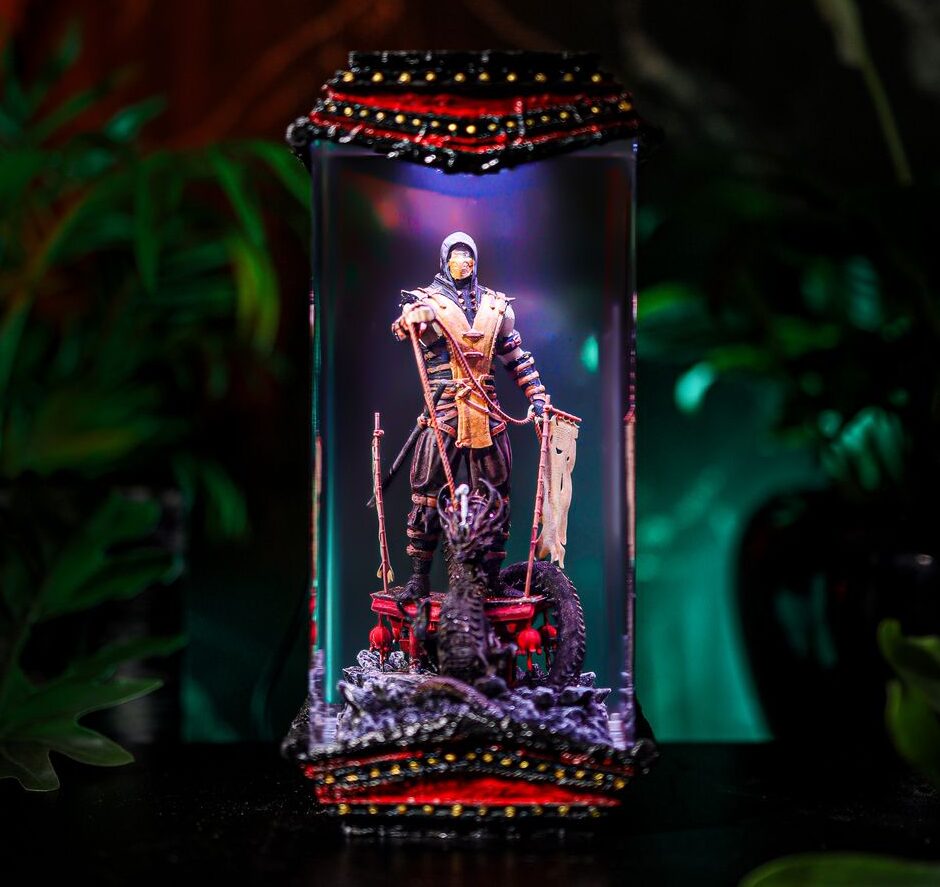 Handmade Hellfire Ninja Gaming Lamp 1 Handmade Hellfire Ninja Gaming Lamp
