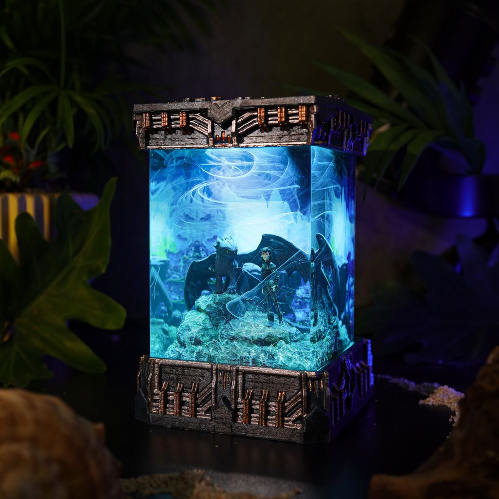How To Train Your Dragon Toothless and Hiccup Lamp 2 HTTYD Toothless and Hiccup Night Light