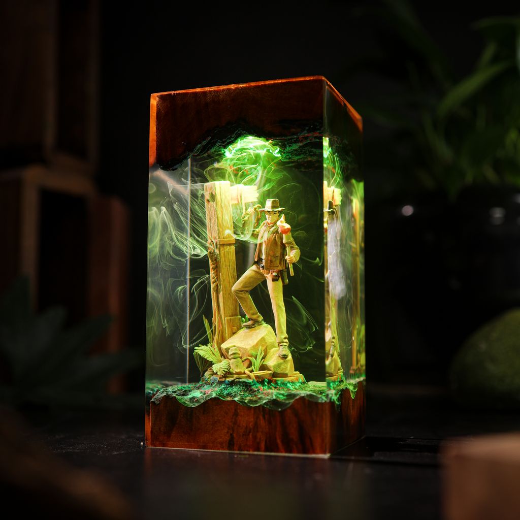 Indiana Jones and the Great Circle Lamp 3 Indiana Jones and the Great Circle Custom Epoxy Lamp