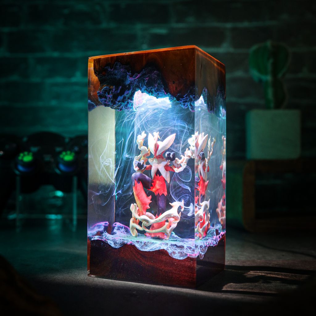 Mega Blaziken Pokémon Lamp Ver 2 3 Mega Blaziken Pokémon Home Decor Light