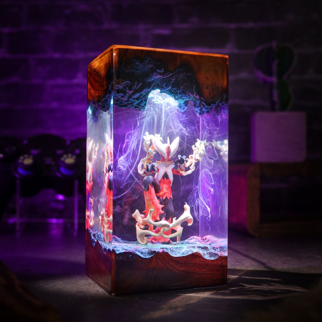 Mega Blaziken Pokémon Lamp Ver 2 5 Handmade Mega Blaziken Resin Light