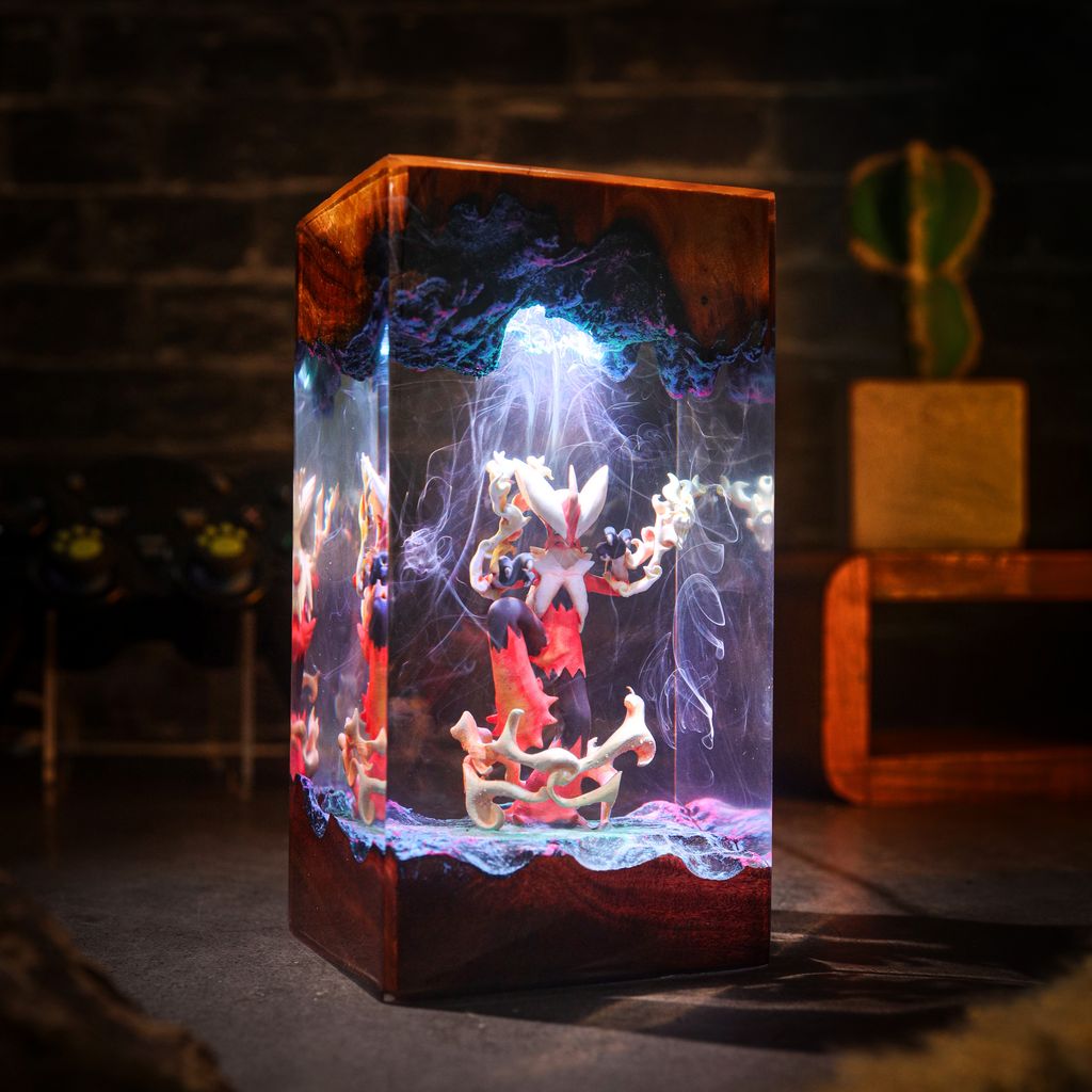 Mega Blaziken Pokémon Lamp Ver 2 8 Mega Blaziken Epoxy Resin Lamp