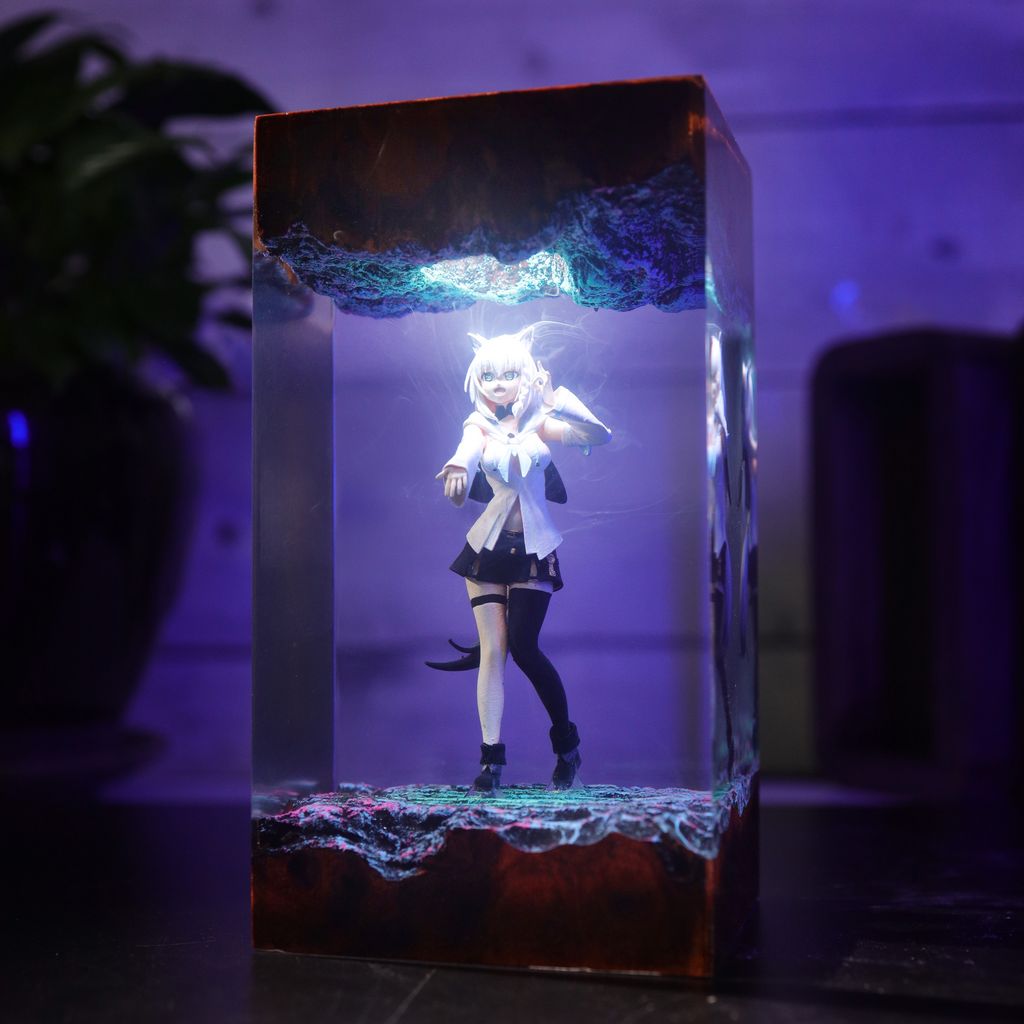 Shirakami Fubuki Hololive Lamp 3 Shirakami Fubuki Hololive Night Lamp