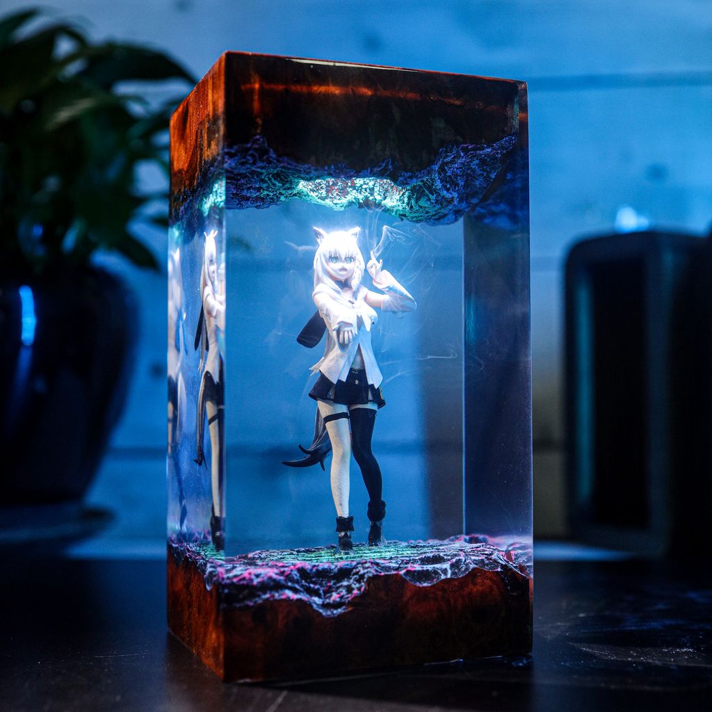 Shirakami Fubuki Hololive Lamp 6 Shirakami Fubuki Hololive Resin Light
