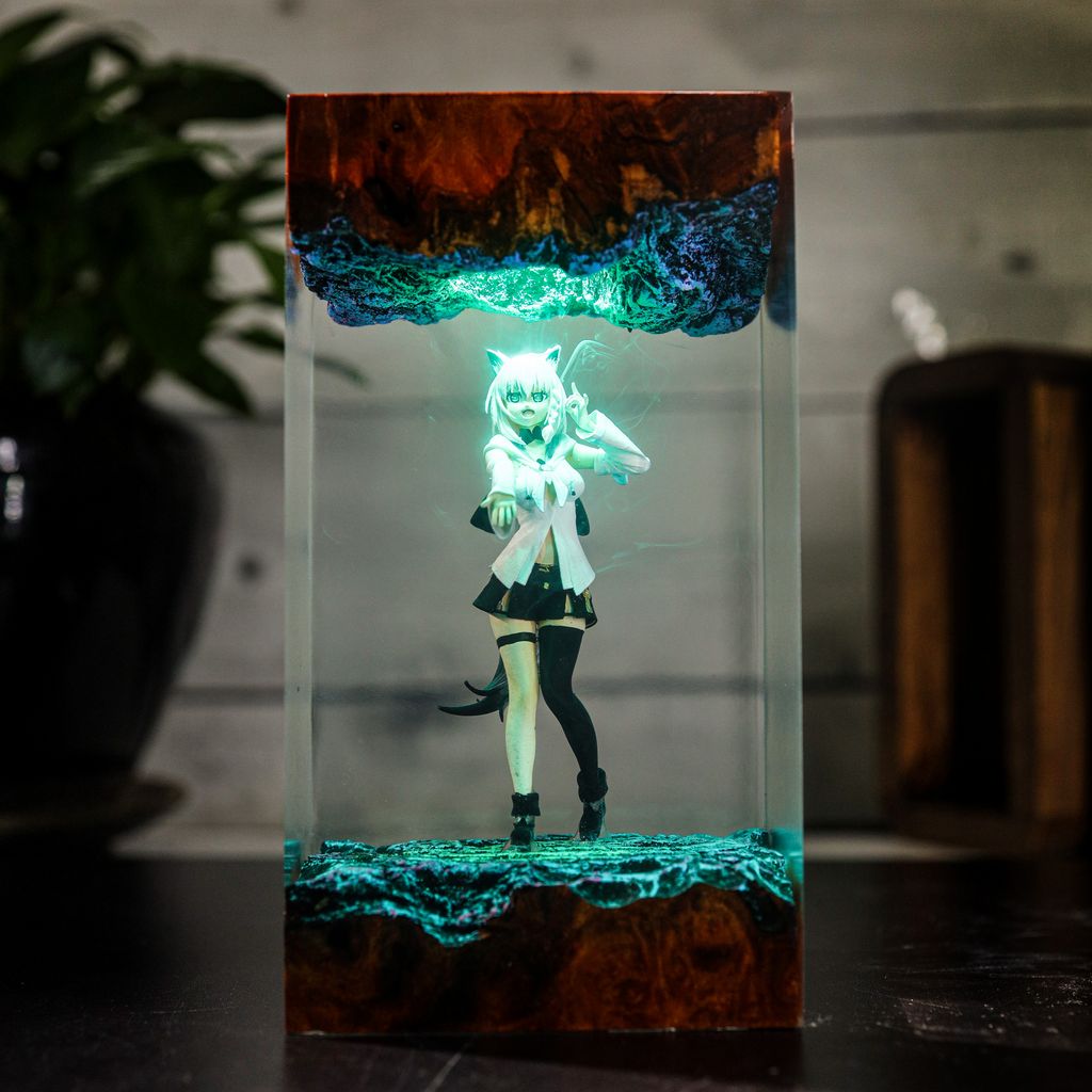 Shirakami Fubuki Hololive Lamp 7 Shirakami Fubuki Hololive Table Lamp