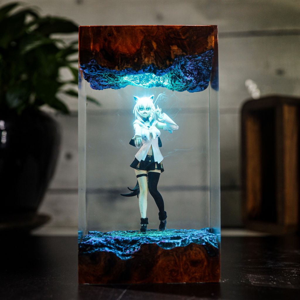 Shirakami Fubuki Hololive Lamp 8 Shirakami Fubuki Hololive LED Light