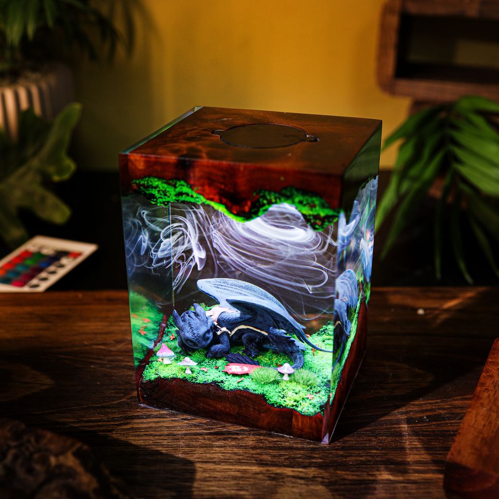 Sleeping Toothless How to Train Your Dragon Lamp 2 Sleeping Toothless Dragon Night Light