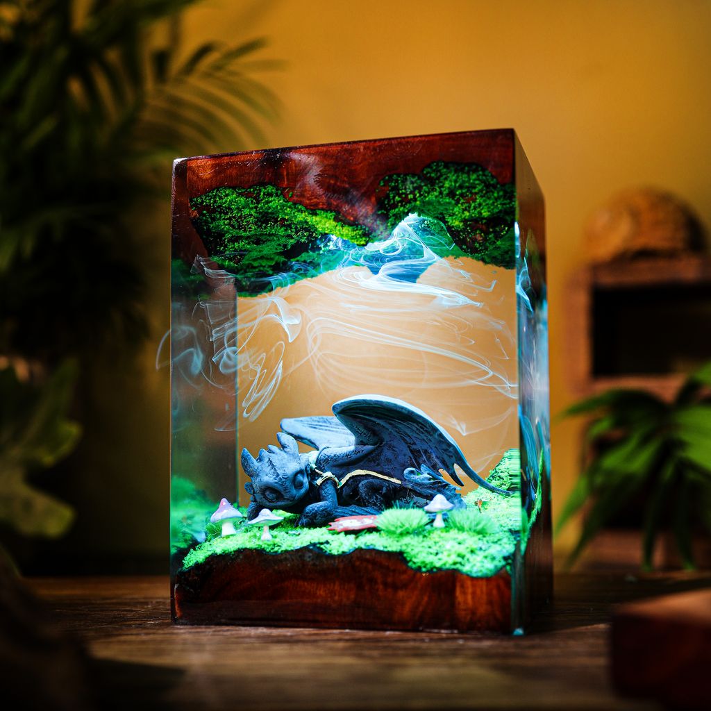Sleeping Toothless How to Train Your Dragon Lamp 7 Sleeping Toothless How to Train Your Dragon Lamp