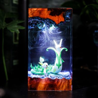 Snivy Servine and Serperior Pokémon Lamp