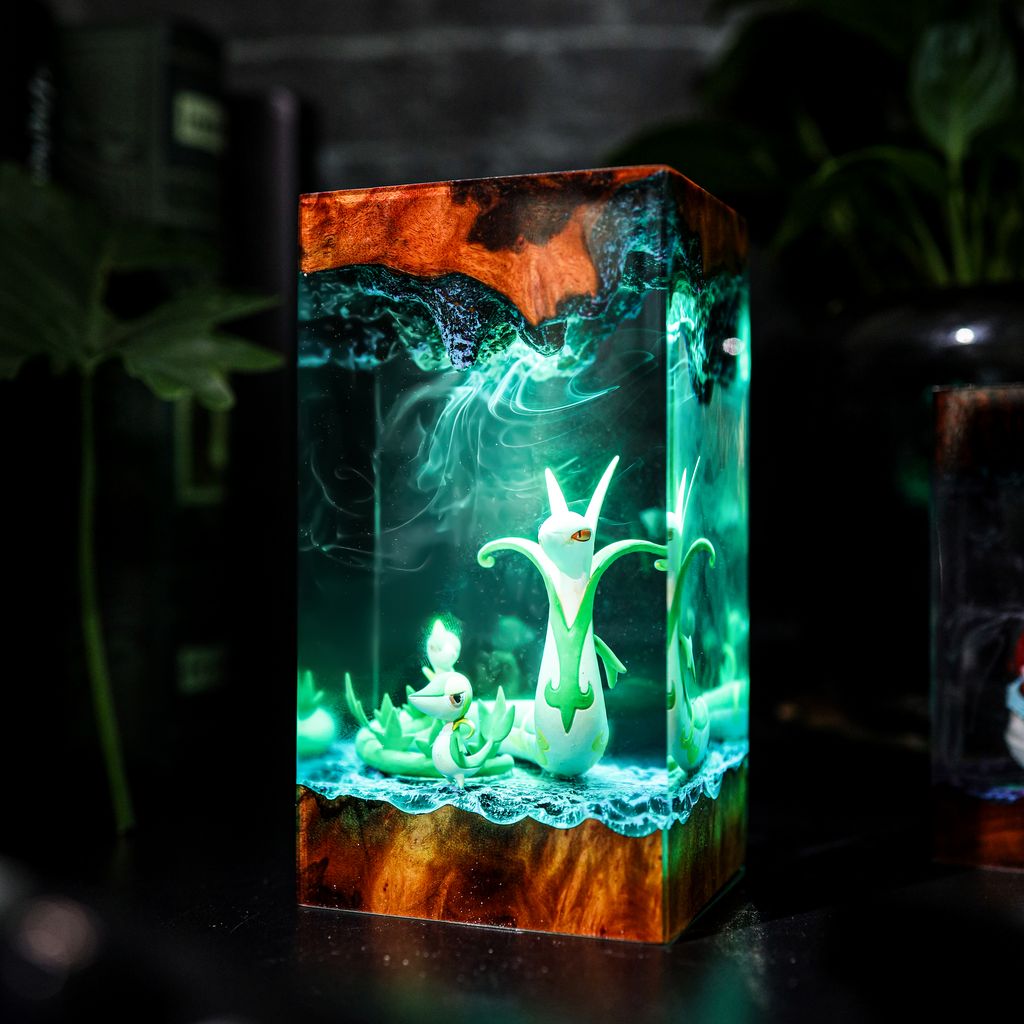 Snivy, Servine, and Serperior Pokémon Lamp 7 Snivy Servine Serperior Pokémon Night Light
