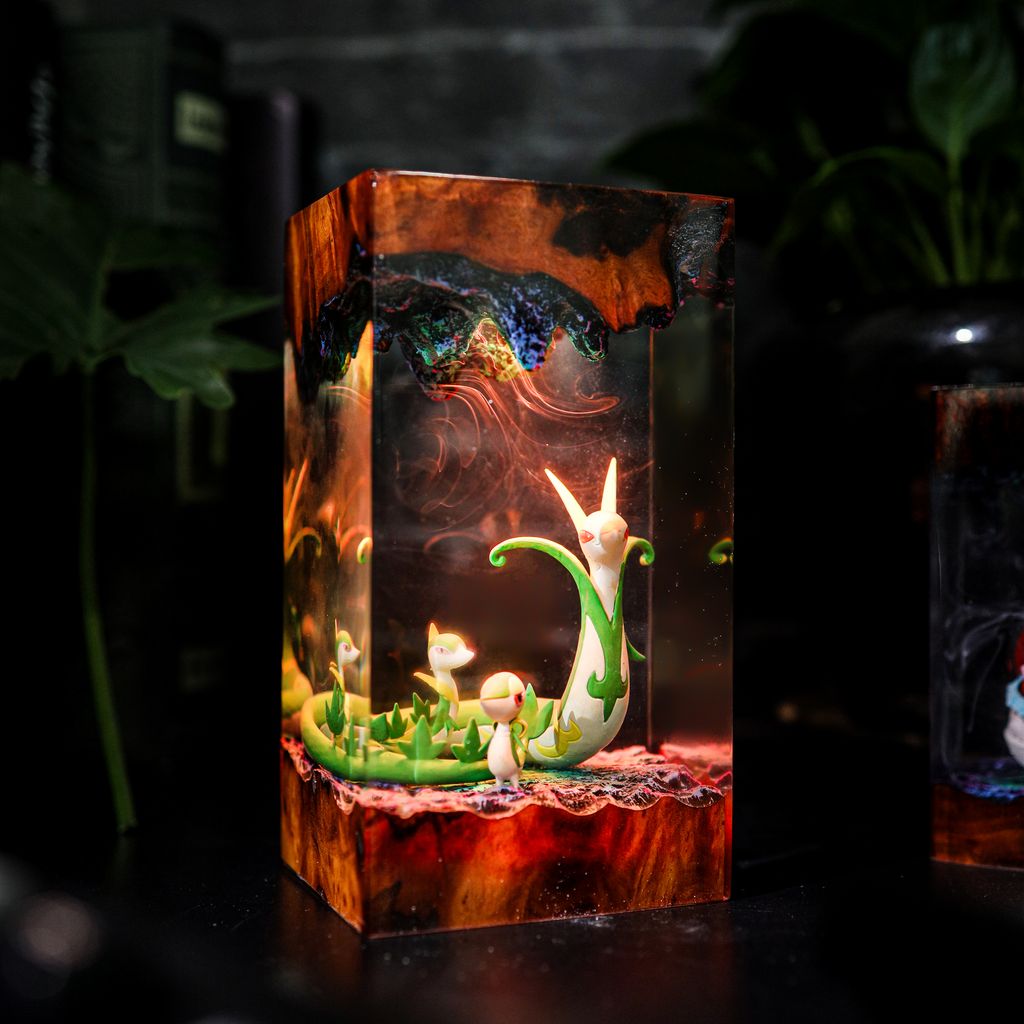 Snivy, Servine, and Serperior Pokémon Lamp 6 Snivy Servine Serperior Pokémon LED Light
