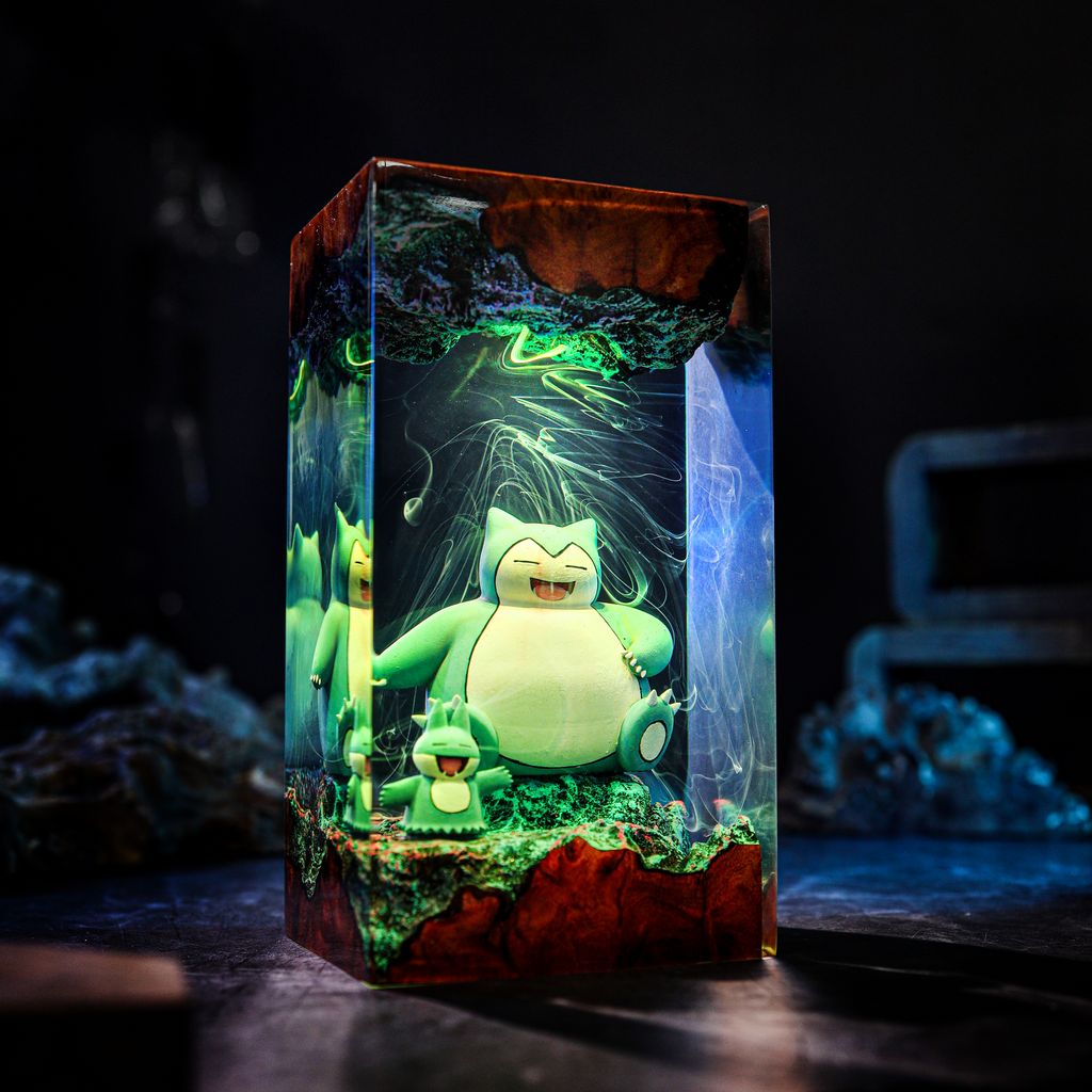 Snorlax and Munchlax Pokémon Lamp 3 Snorlax and Munchlax Pokémon Night Light