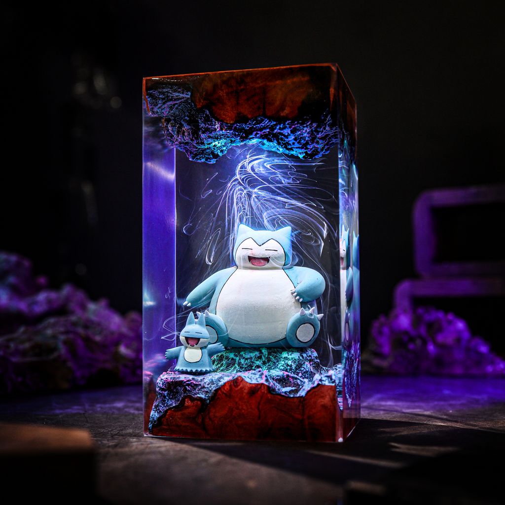 Snorlax and Munchlax Pokémon Lamp 5 Snorlax and Munchlax Pokémon Night Lamp