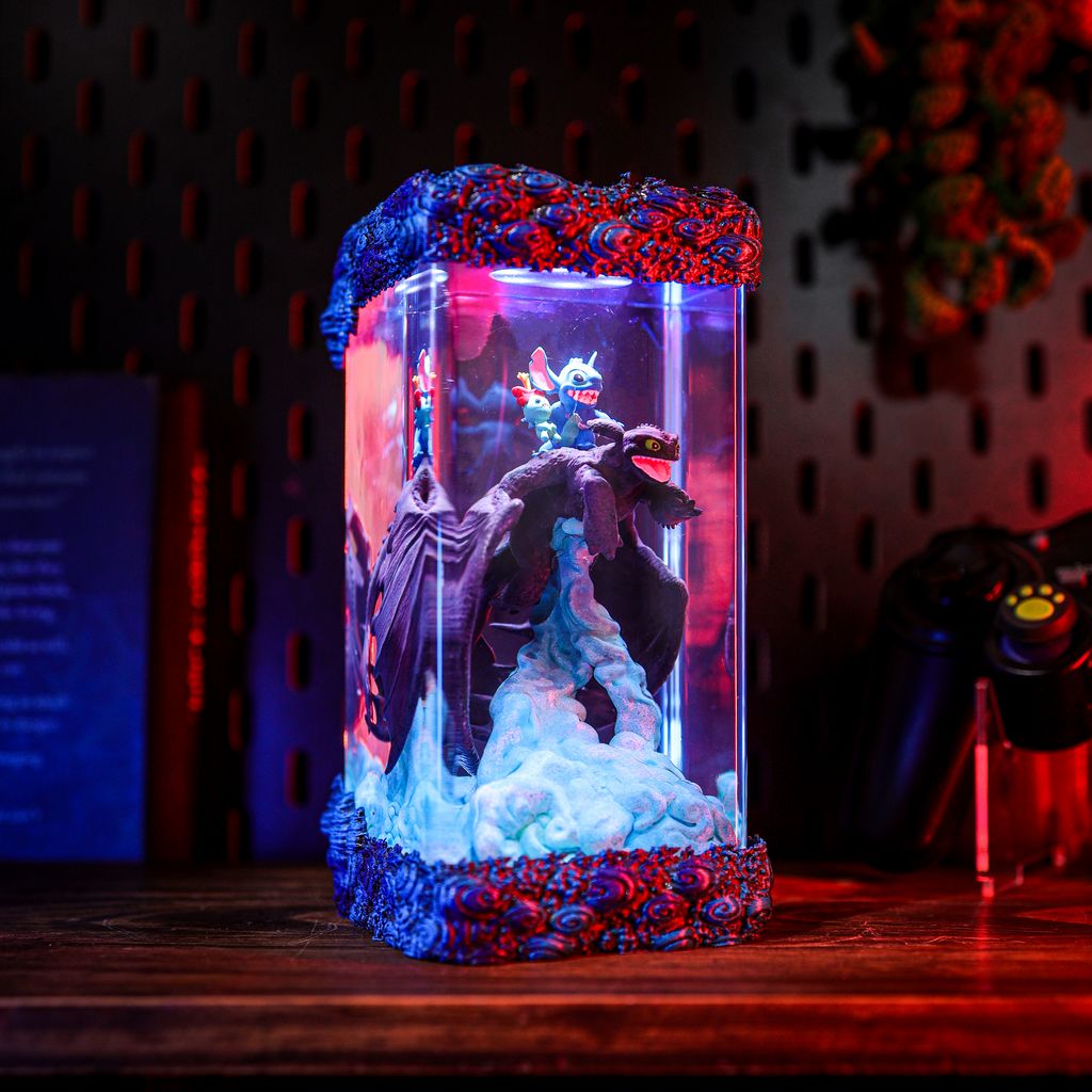 Toothless and Stitch Night Light 8 How to Train Your Dragon and Lilo & Stitch Night Lamp