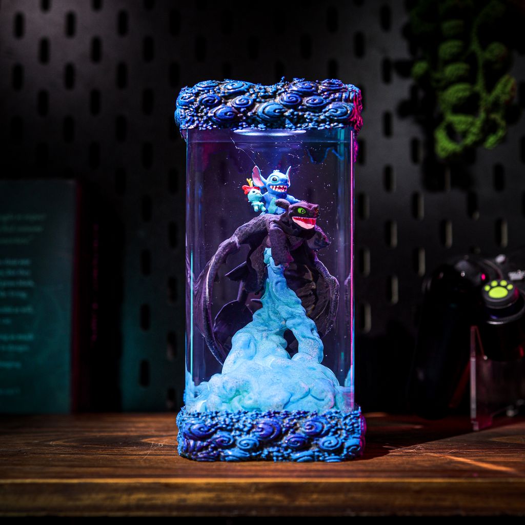 Toothless and Stitch Night Light 7 Toothless and Stitch 3D Resin Light