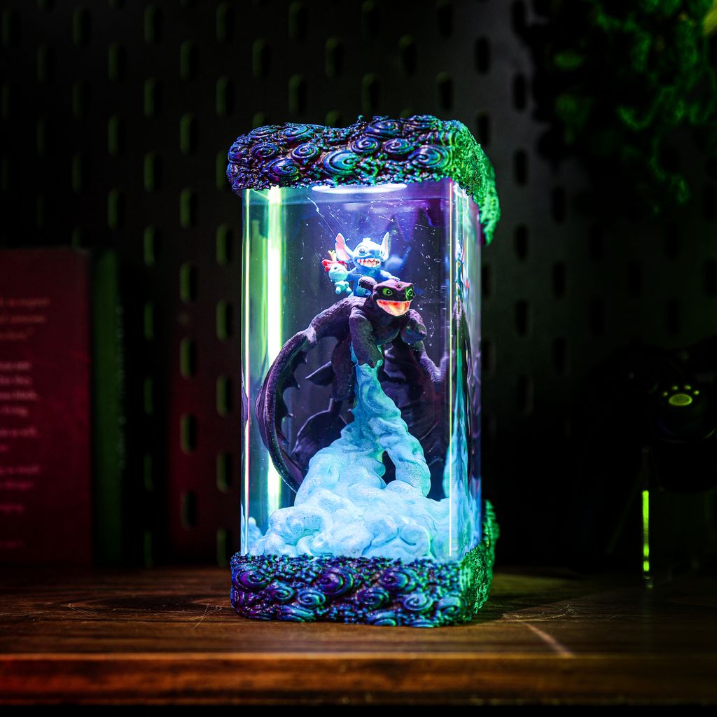 Toothless and Stitch Night Light 5 Toothless and Stitch LED Light