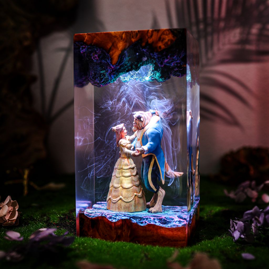 Beauty And The Beast Lamp 5 Enchanted Rose Night Lamp for Bedroom