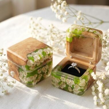 Daisy Flower Ring Box
