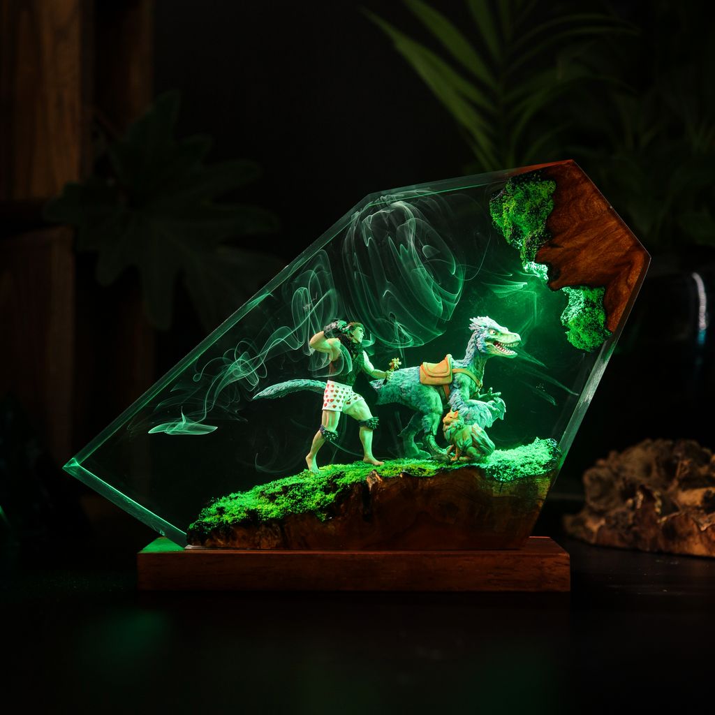 Dungeon Crawler Carl Lamp 3 Dungeon Crawler Carl 3D Diorama Lamp