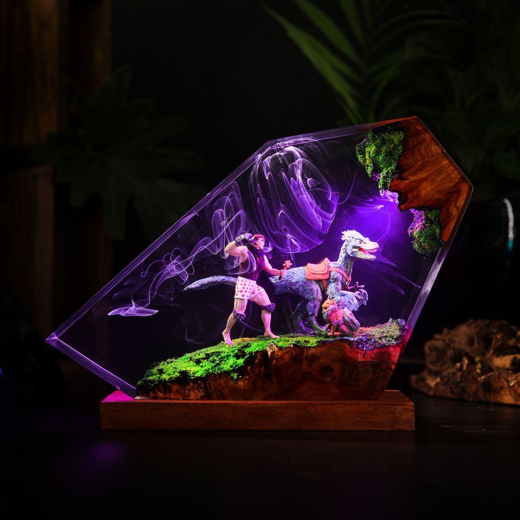 Dungeon Crawler Carl Lamp 6 Princess Donut and Carl LED Light