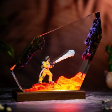 Firefighter Resin Lamp Ver 3