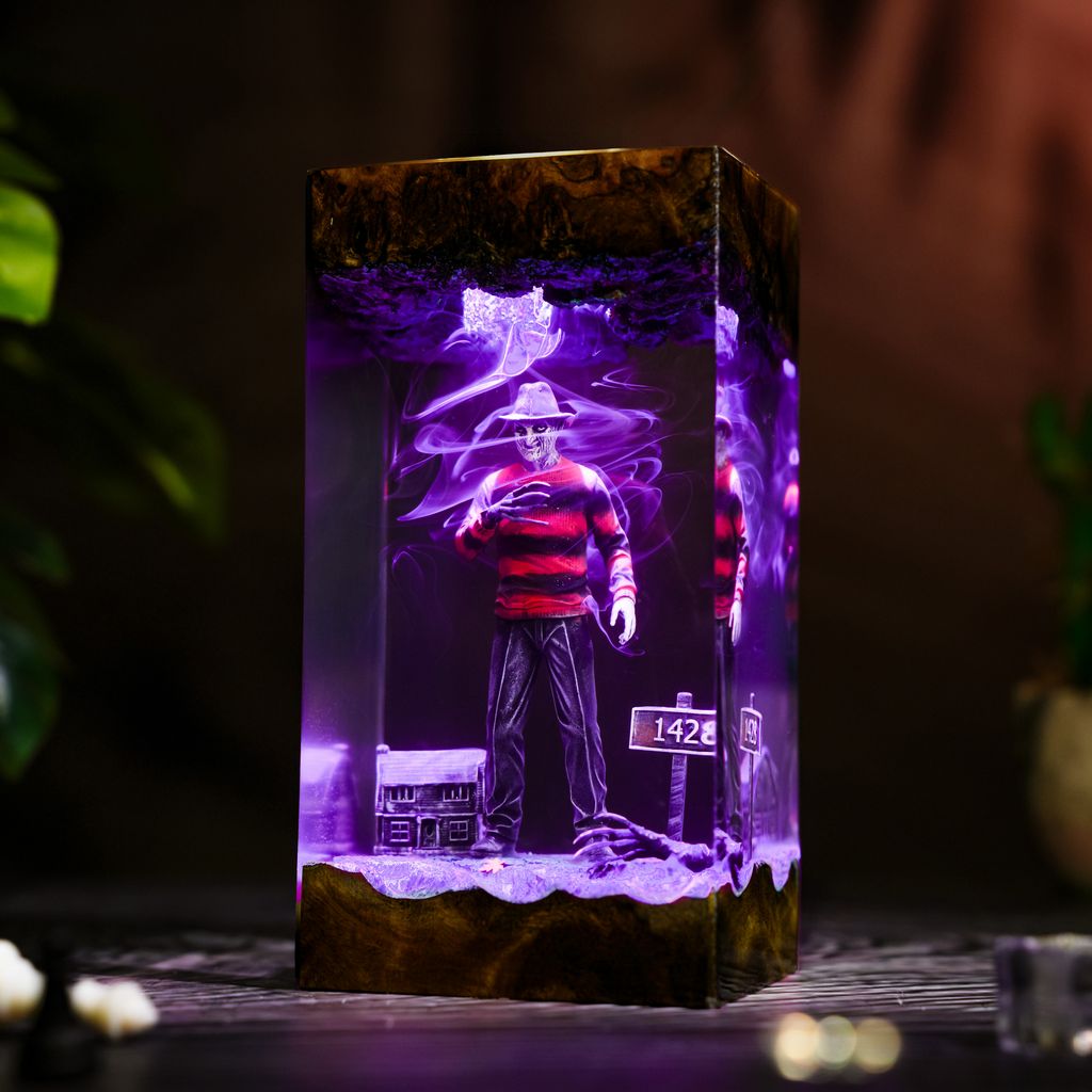 Freddy Krueger A Nightmare on Elm Street Lamp 2 Freddy Krueger Collectible Resin Art Lamp