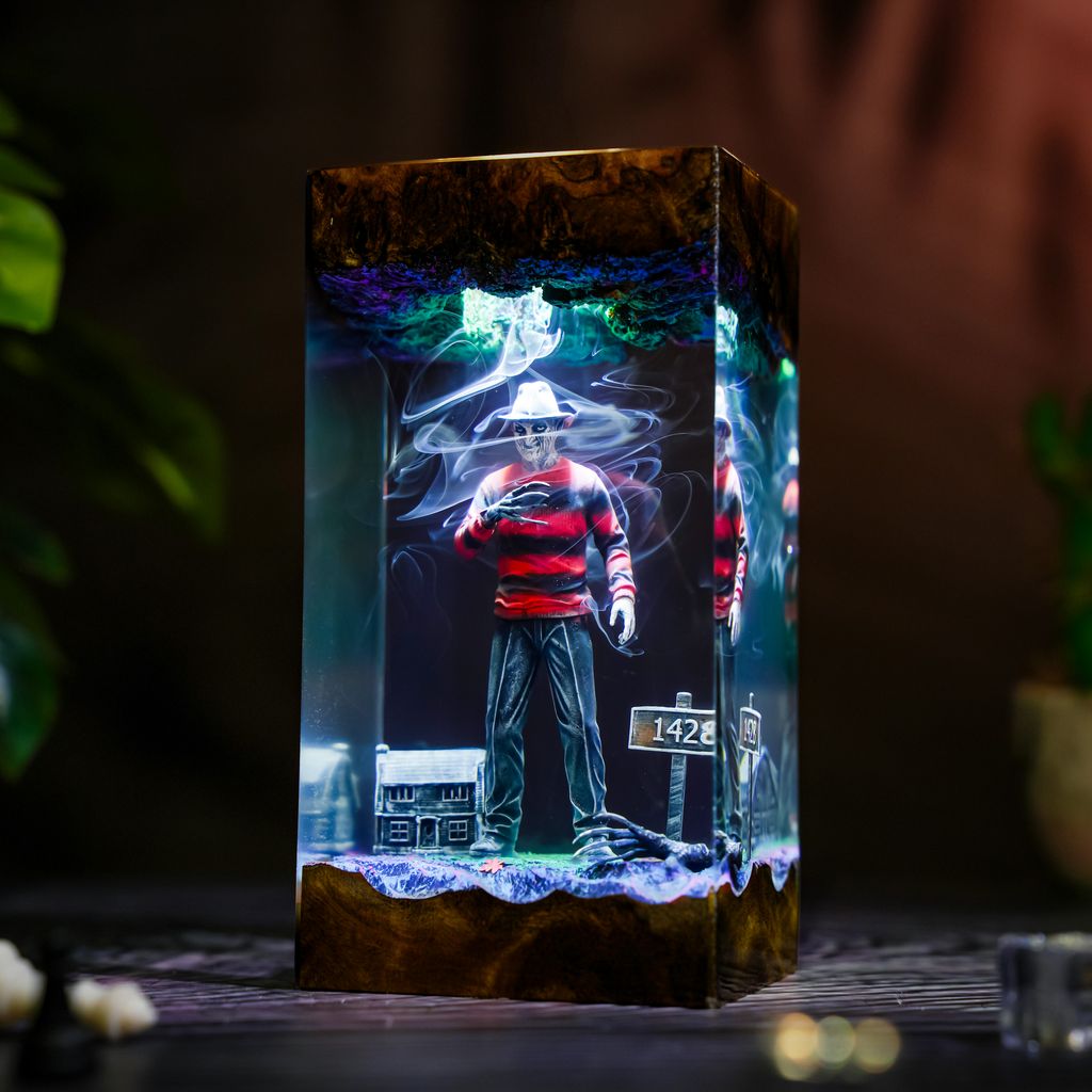 Freddy Krueger A Nightmare on Elm Street Lamp 8 Freddy Krueger Horror Movie LED Lamp